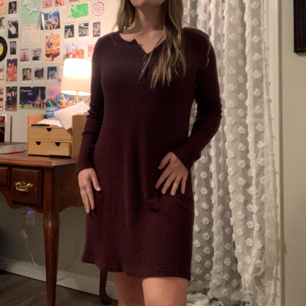 American Eagle Ribbed Sweater Dress